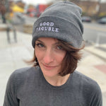 Load image into Gallery viewer, Good Trouble Grey Beanie
