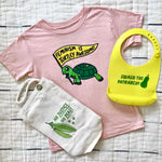 Load image into Gallery viewer, Feminism Is Turtley Awesome Onesie + Kids Tee