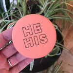 Load image into Gallery viewer, Large Gender Pronouns Button