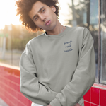 Load image into Gallery viewer, Image of Person wearing No To The New Jim Crow sweatshirt.  | The Outrage