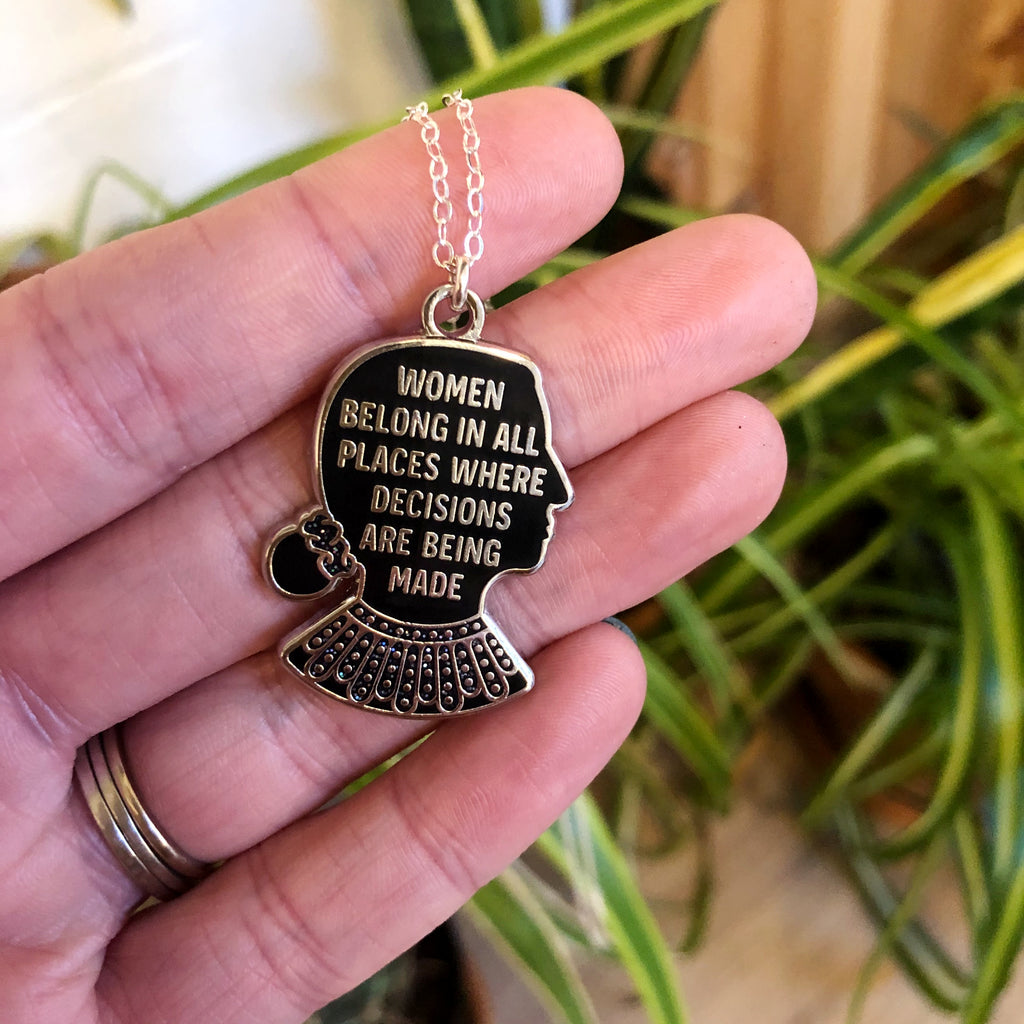 RBG Quote Necklace