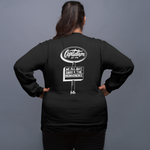 Load image into Gallery viewer, Image of Back of person wearing We All Quit Capitalism Sweatshirt. | The Outrage