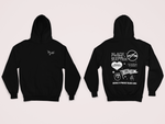 Load image into Gallery viewer, Front and back of the Black Lives Matter hoodie.