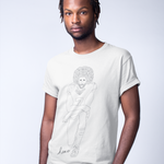 Load image into Gallery viewer, Person wearing Colin Kaepernick Is A Hero Unisex Tee.