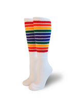 Load image into Gallery viewer, Rainbow Stripe Tube Socks
