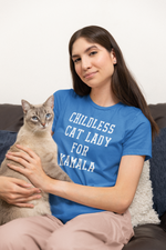 Load image into Gallery viewer, Childless Cat Lady for Kamala Unisex Tee
