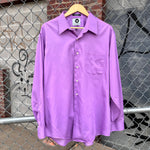 Load image into Gallery viewer, Cool Tones Ban Guns Not Drag Upcycled Button Down

