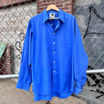 Load image into Gallery viewer, Cool Tones Ban Guns Not Drag Upcycled Button Down
