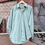 Load image into Gallery viewer, Cool Tones Ban Guns Not Drag Upcycled Button Down

