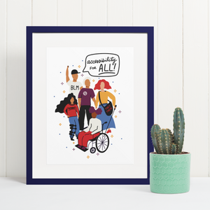 Framed Accessibility For All Art Print