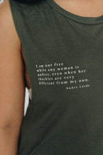 Load image into Gallery viewer, Audre Lorde Quote Tank
