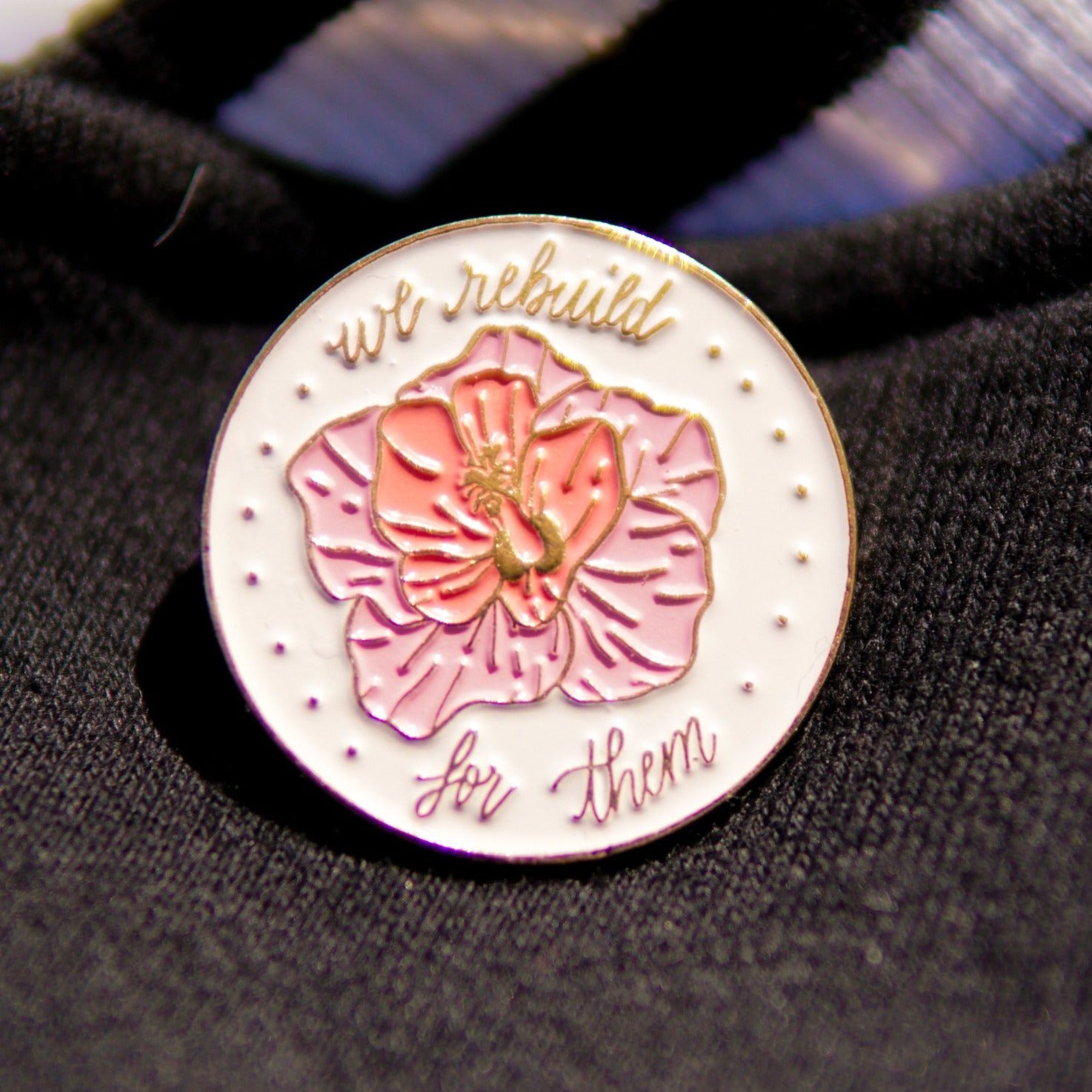 Hibiscus Memorial Pin