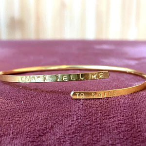 Don't Tell Me To Smile Wrap Bracelet