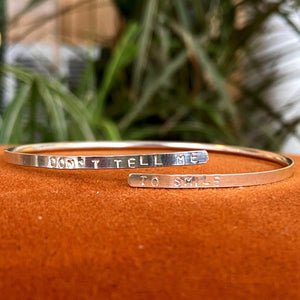 Don't Tell Me To Smile Wrap Bracelet