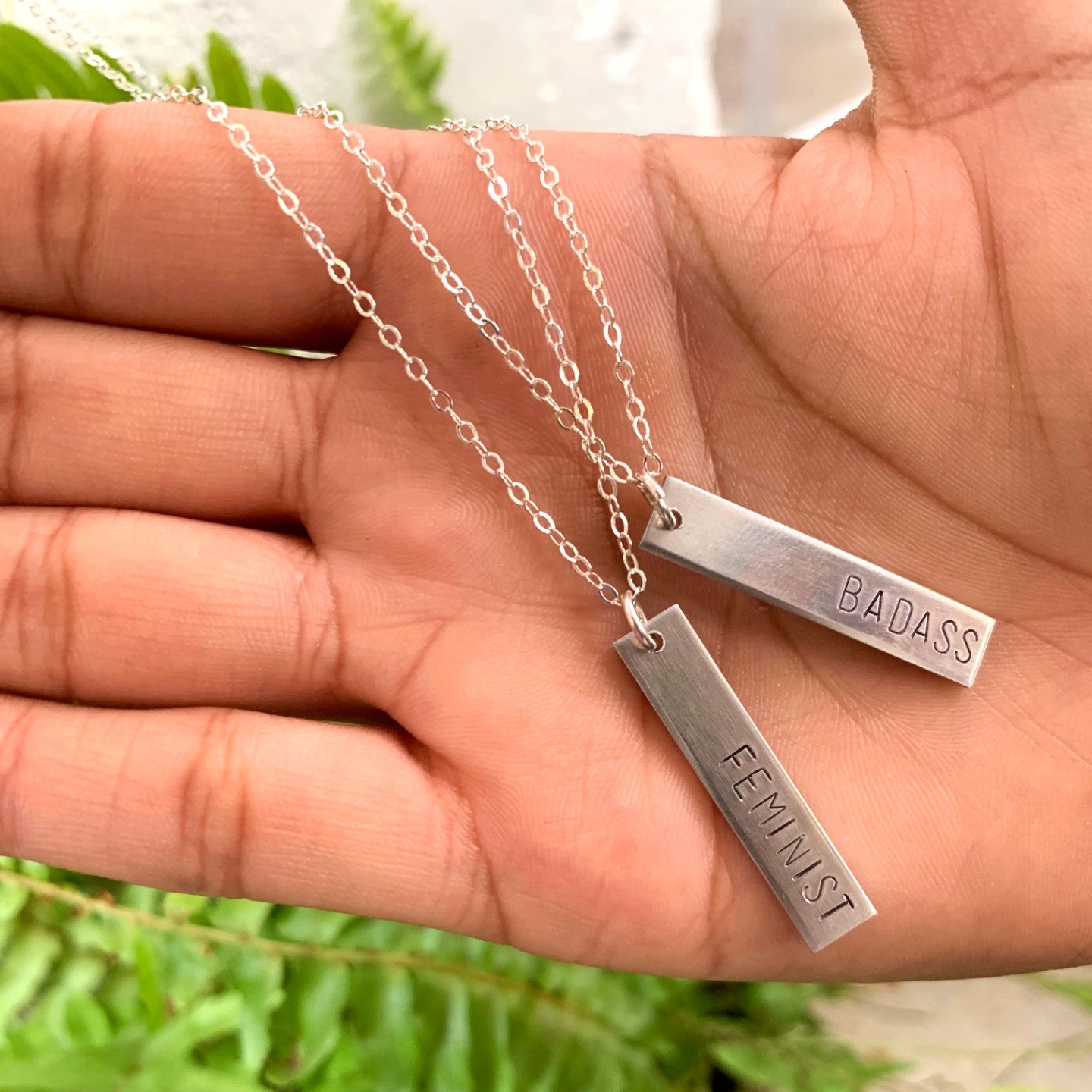 Badass Feminist Friendship Necklaces