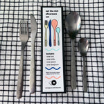 Load image into Gallery viewer, Eat The Rich Silverware Set with packaging
