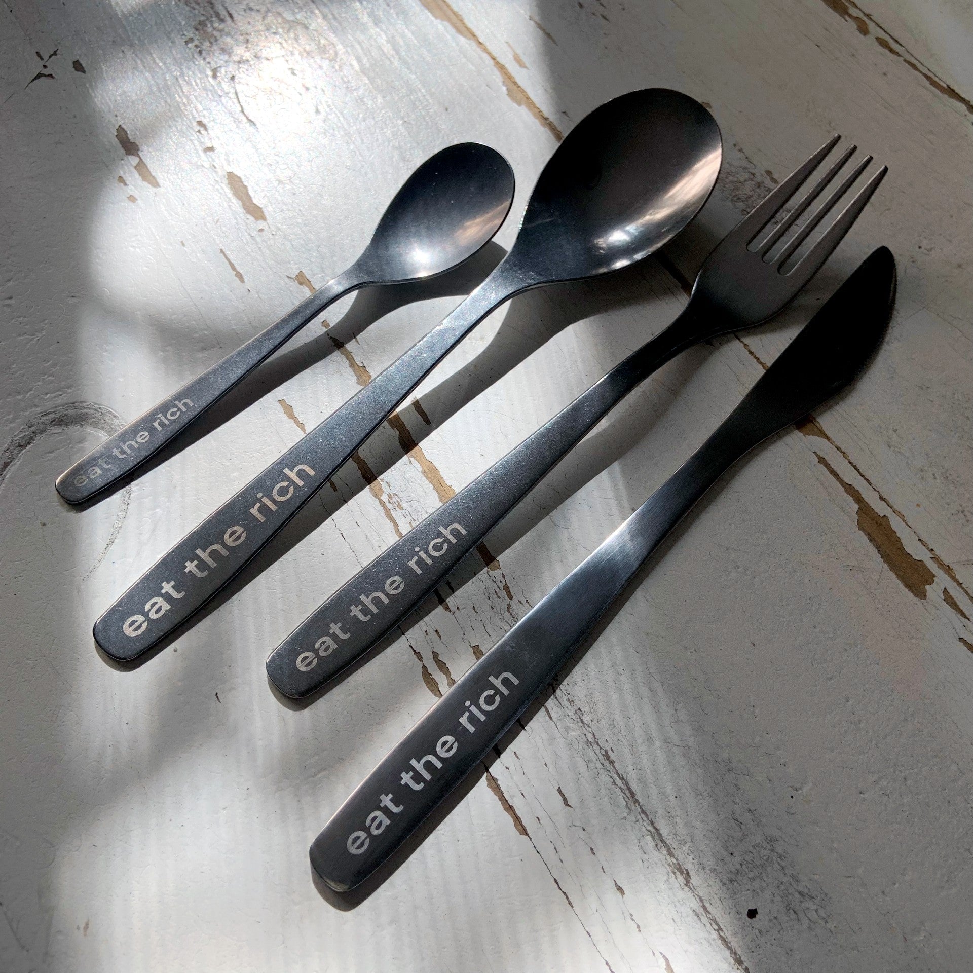Eat The Rich Silverware Set