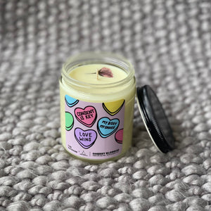 Candy Hearts Candle Gift Box