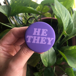 Gender Pronoun Button