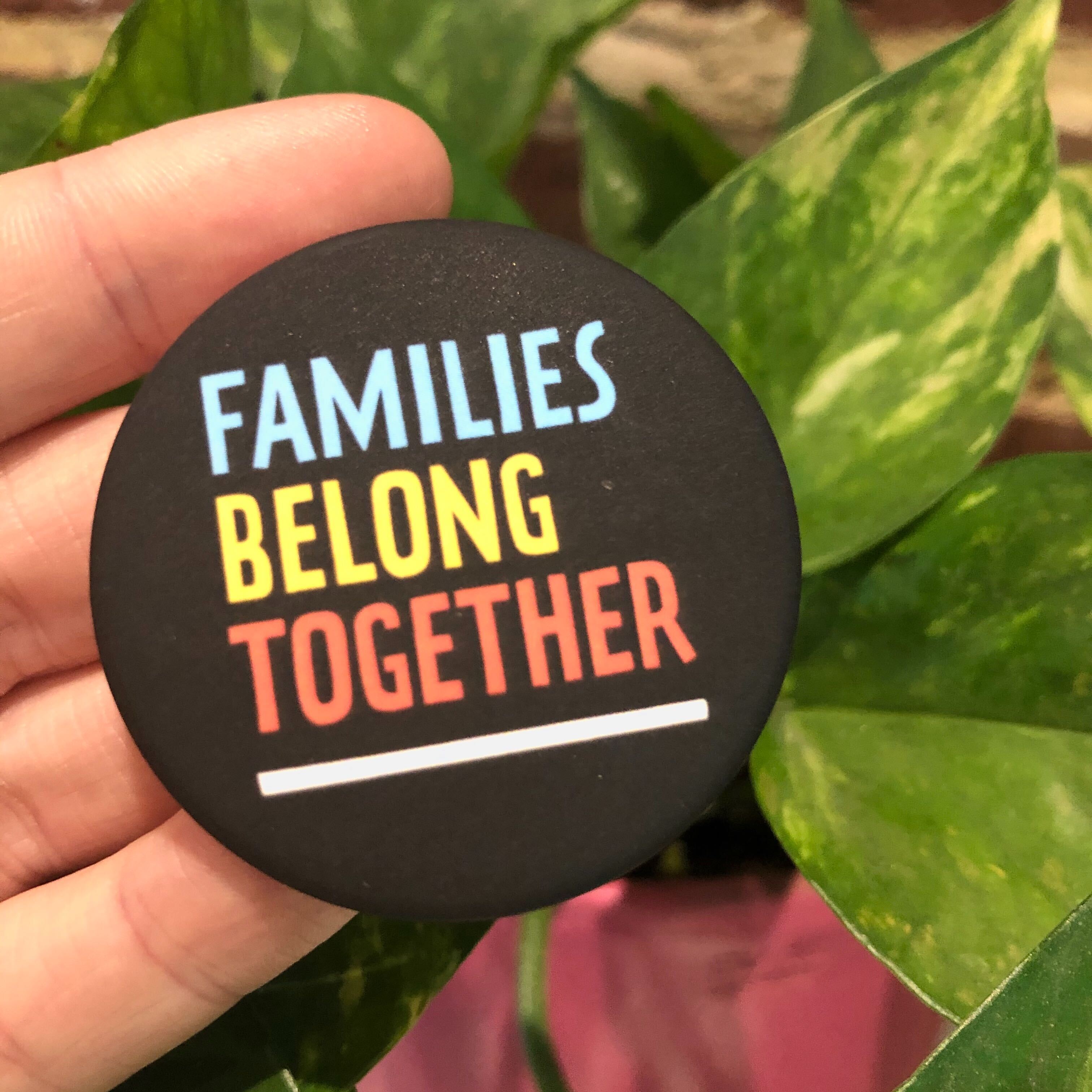 Families Belong Together Button
