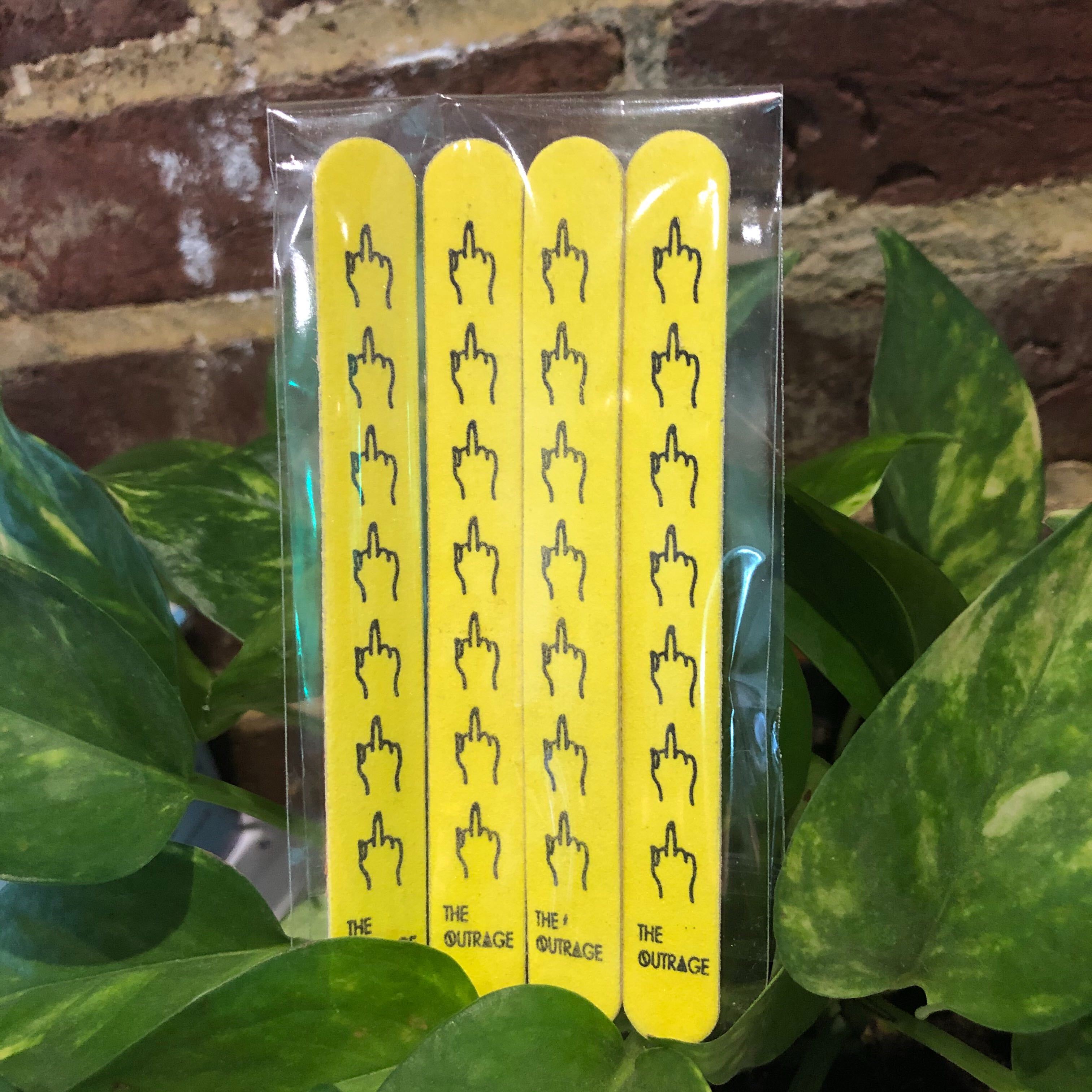 Middle Finger Nail File Pack