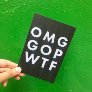 OMG GOP WTF Postcard