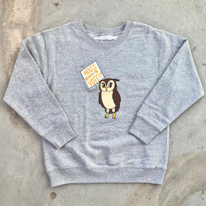 Hoo's Ready To Vote Kids Crewneck sweatshirt