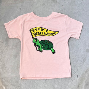 Feminism Is Turtley Awesome Onesie + Kids Tee
