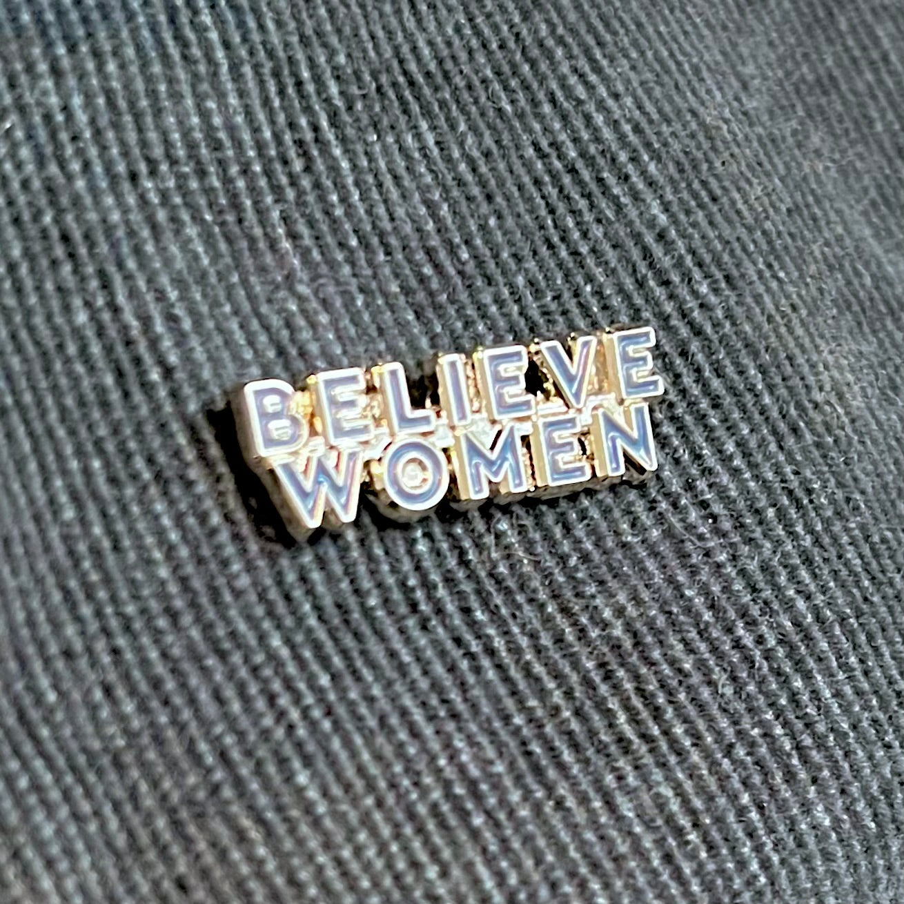 Believe Women Enamel Pin