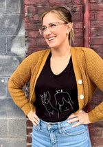 Load image into Gallery viewer, Hanging Out V-Neck Flowy Tee
