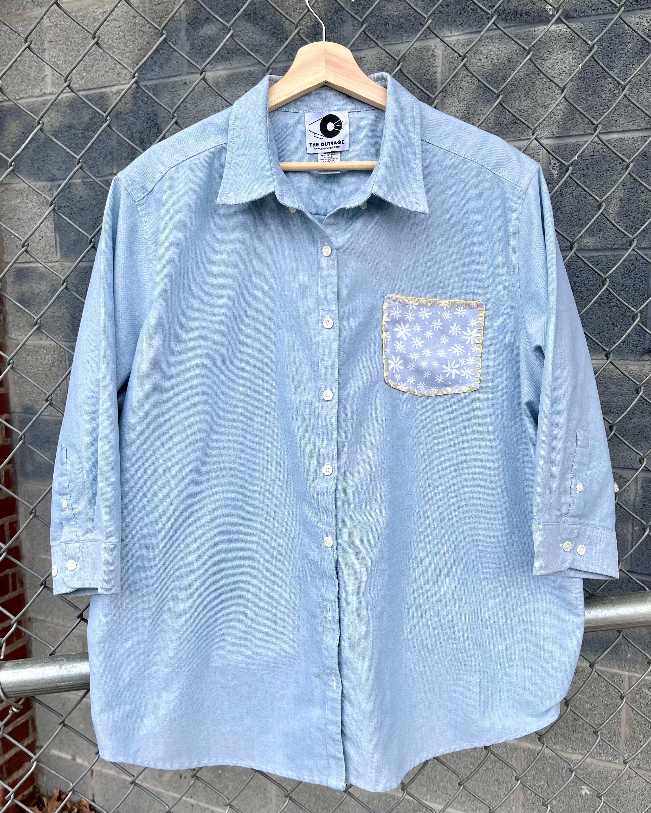 We Can Do Hard Things Hand Painted Button Down