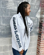 Load image into Gallery viewer, Respect And Protect Black Women Hand Painted Button Down
