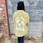 Load image into Gallery viewer, Love Your Mother Hand Painted Button Down
