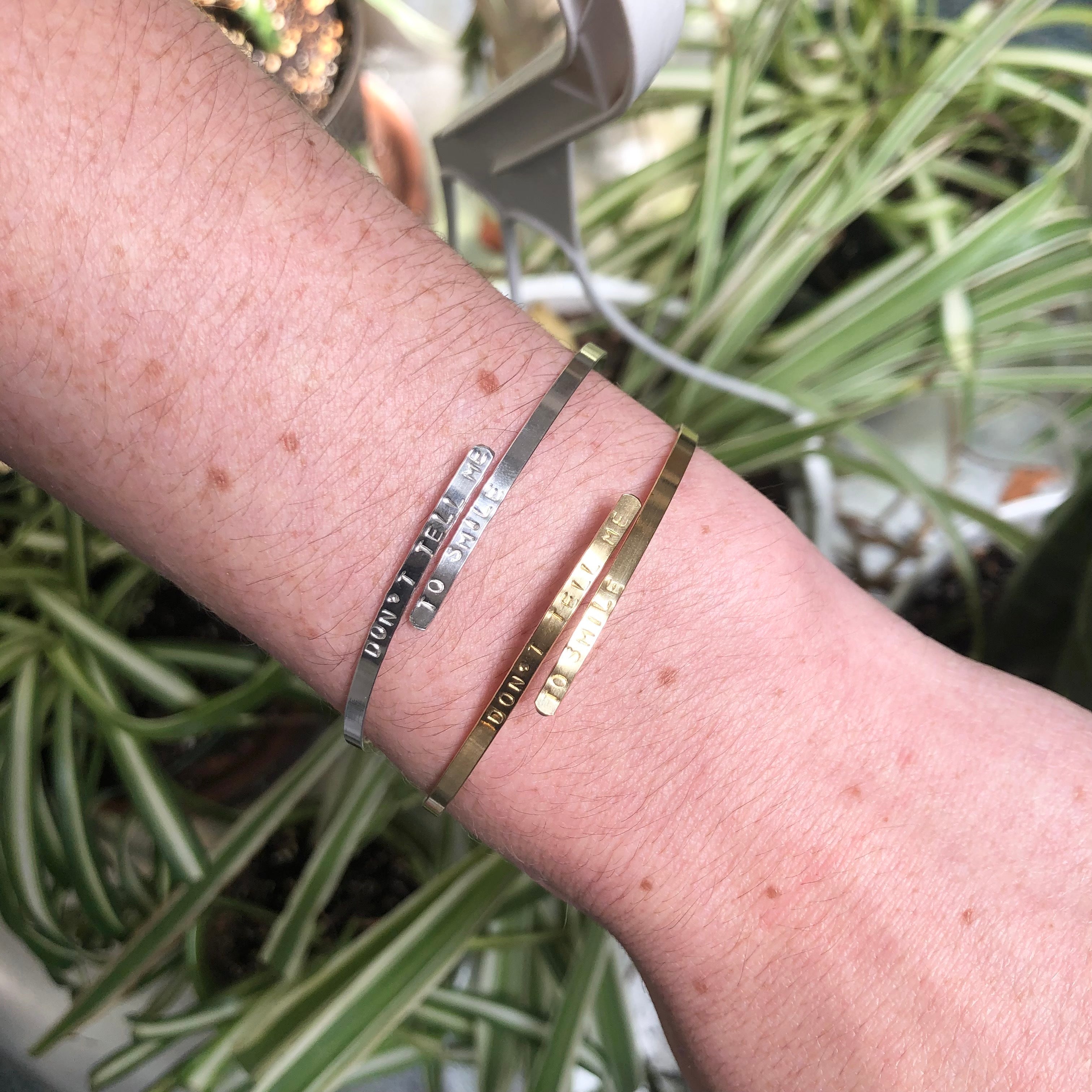 Don't Tell Me To Smile Wrap Bracelet