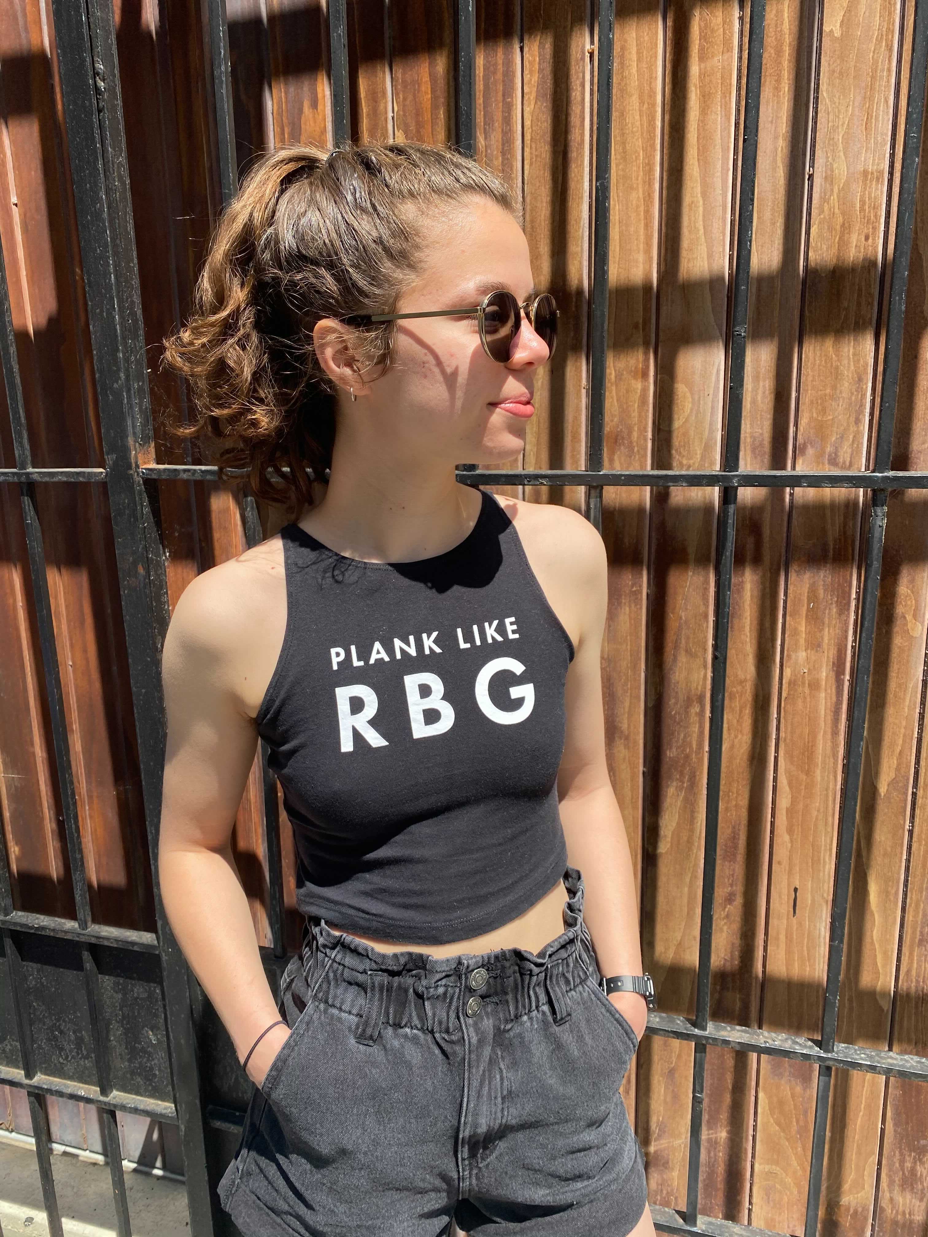 Plank Like RBG Crop Top