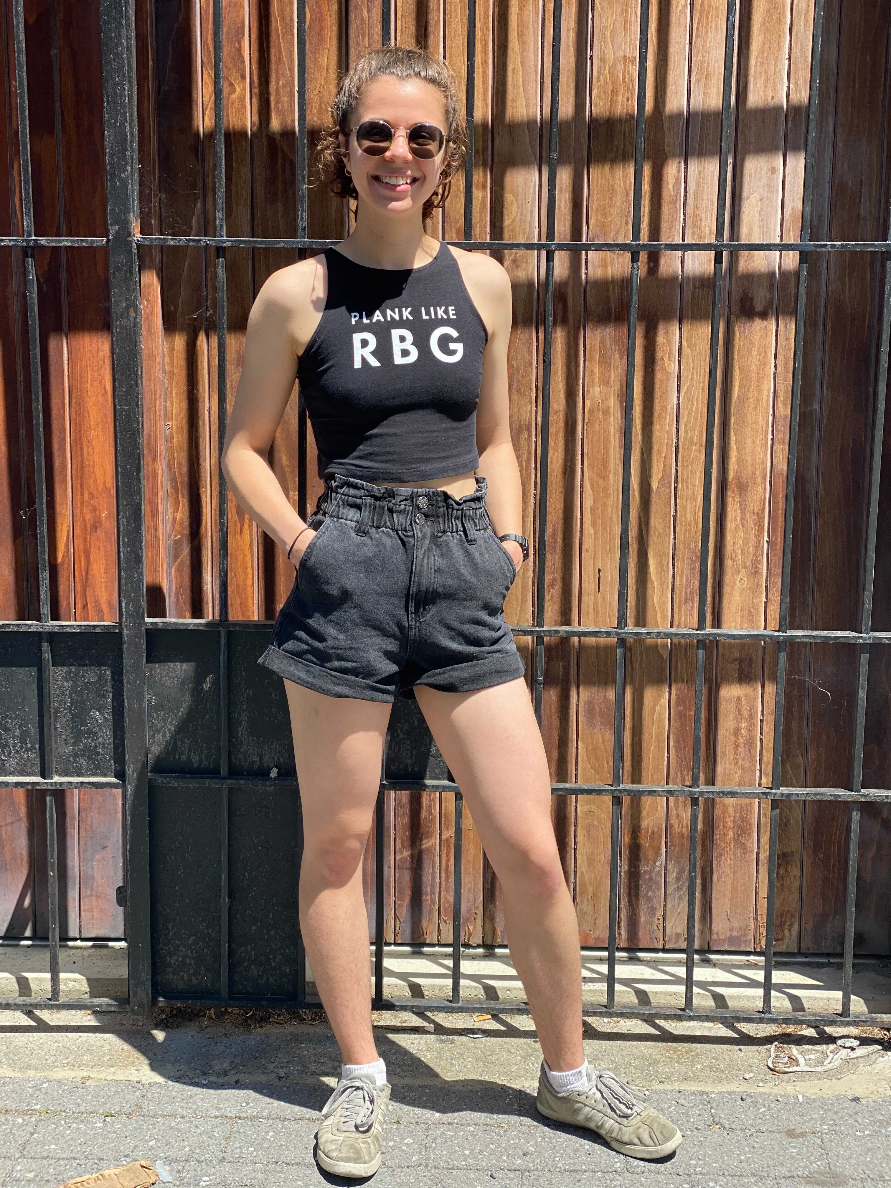 Plank Like RBG Crop Top