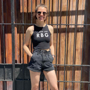 Plank Like RBG Crop Top