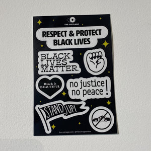 Black Lives Matter Sticker Sheet