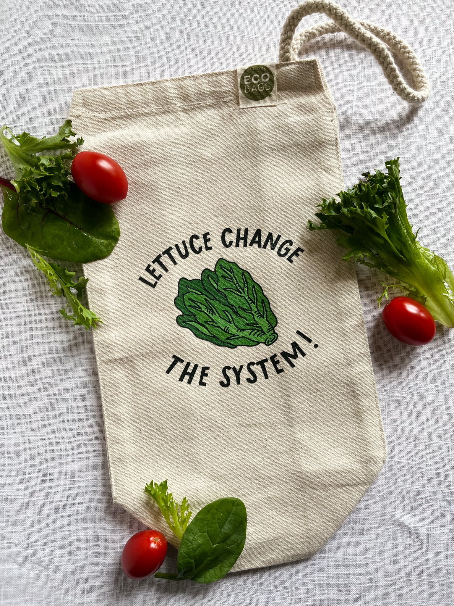 Lettuce Change The System Lunch Sack