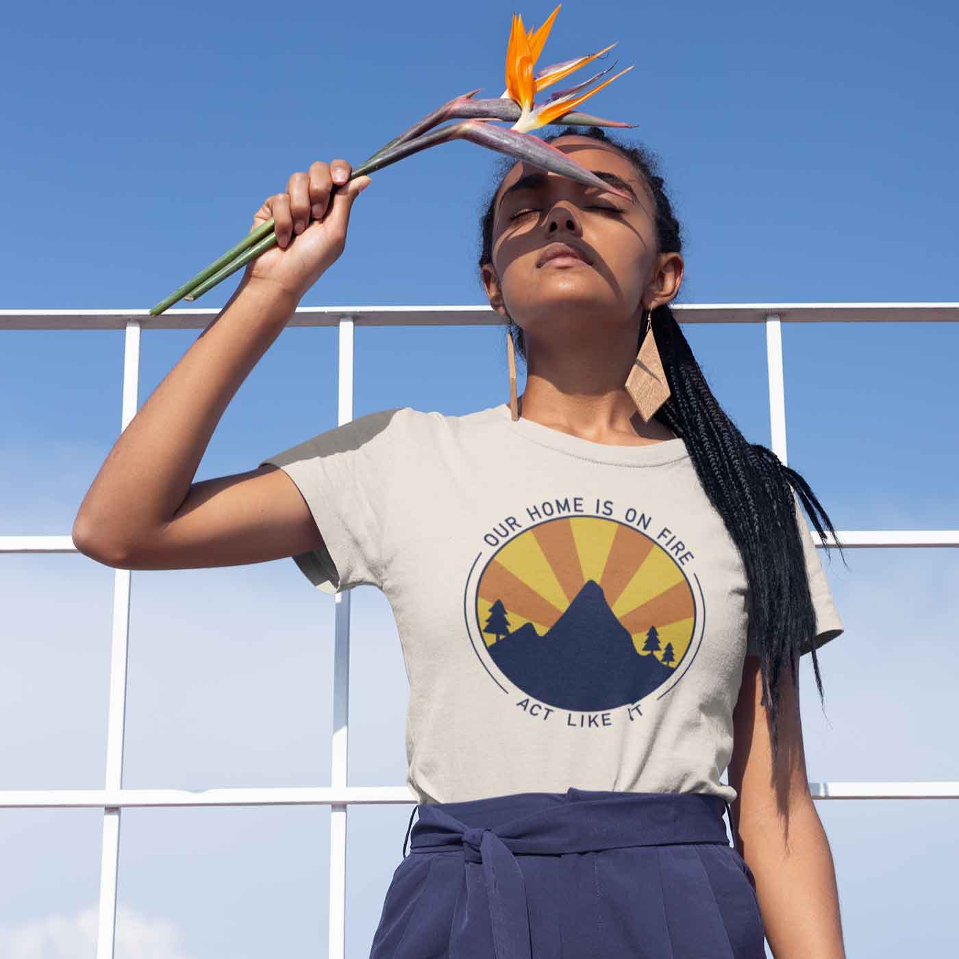 Our Home Is On Fire Eco Unisex Tee