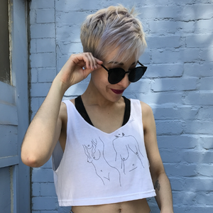 Hanging Out Flowy Cropped Tank