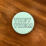 Load image into Gallery viewer, Large Gender Pronouns Button
