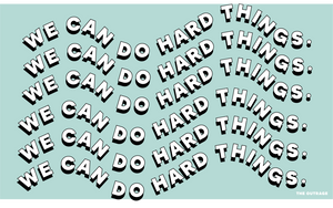 We Can Do Hard Things Postcard