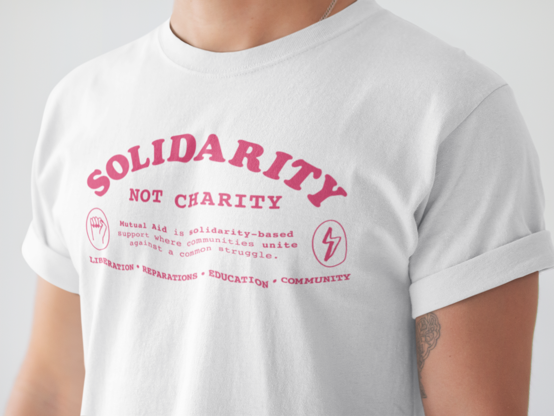 Solidarity Not Charity Unisex Tee