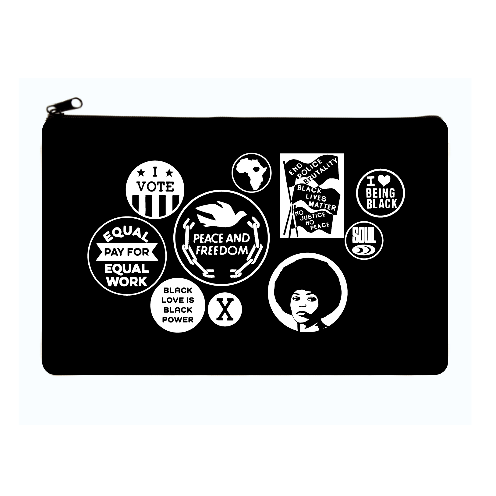 Power Button Zip Pouch