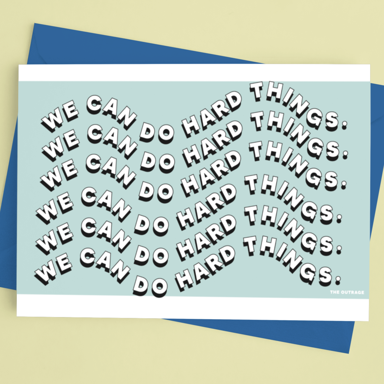 We Can Do Hard Things Postcard