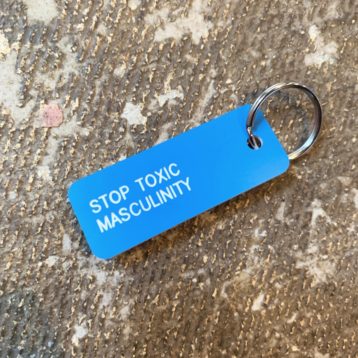 Stop Toxic Masculinity Key Tag