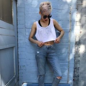 Hanging Out Flowy Cropped Tank